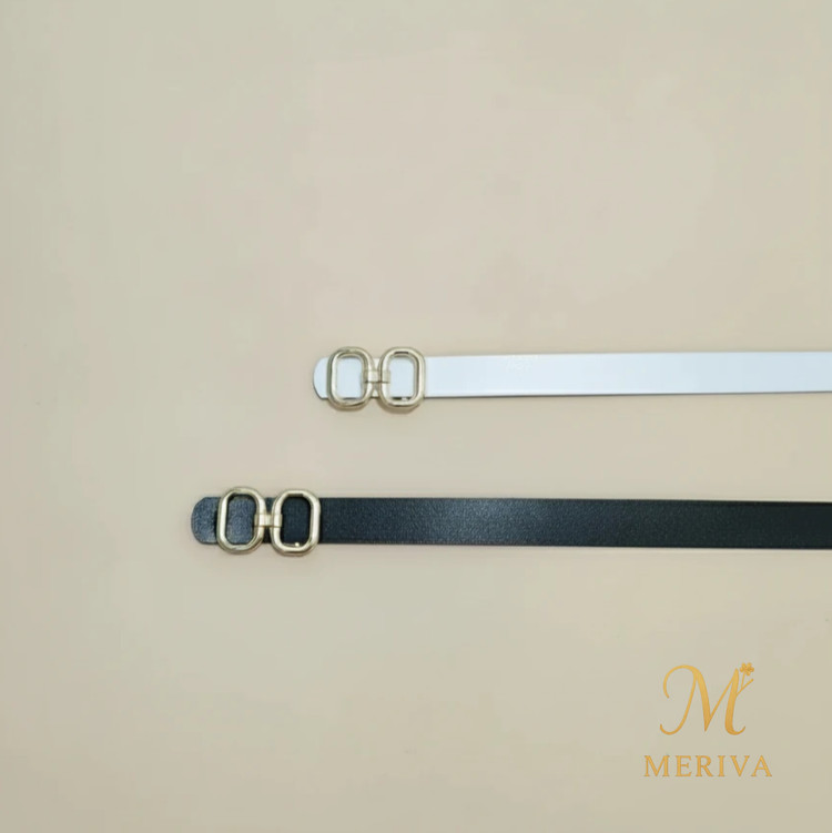 کمربند زنانه ۲.۵ سانت مدل سگک مربع دوطرفه