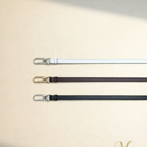 کمربند زنانه باریک ۱ سانت دور دوخت مدل سگک مینیمال