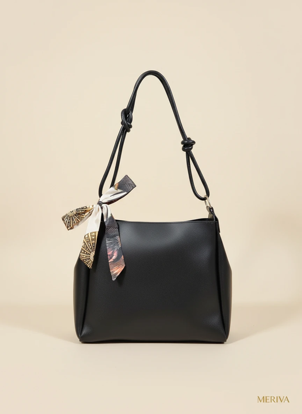 کیف زنانه دوشی بزرگ مدل بند گره ای کد 211