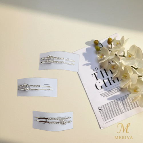 سنجاق سر نگین دار نقره ای